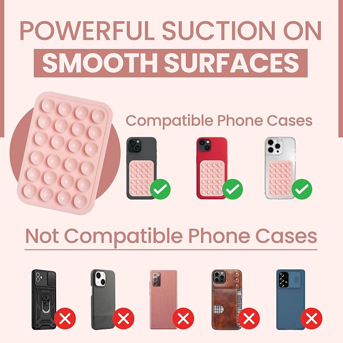SUCKY Silicone Suction Phone Case Adhesive Octo Cup Buddy Mount - Image 6