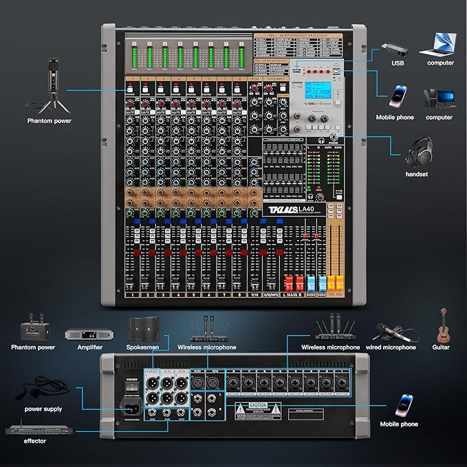 16 Channel Live Sound Audio Mixer - Image 8