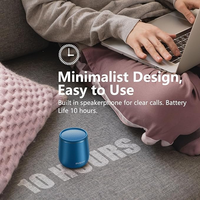 INSMY Small Bluetooth Speaker, Waterproof Mini Portable Wireless Speaker - Image 7