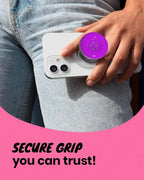 Solid Color Button Phone Grip – Minimalist Design, Durable and Lightweight - Image 4