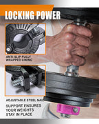MAXRICH T Barbell Clamp 1 inch Multiple Sizes & Adjustable Weight Clips - Image 3