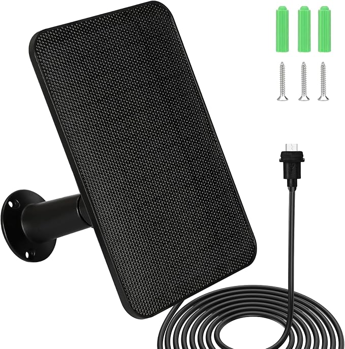 6W Solar Panel Charger for Blink Outdoor/Outdoor/XT XT2 Camera Solar Panel by DaybreakAura