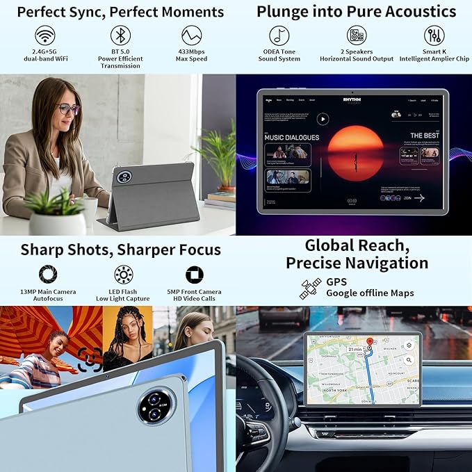 Android 15 Tablet, 11 inch Tablet - Image 8