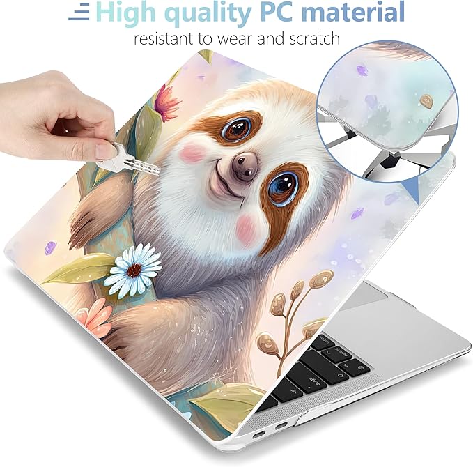 MEEgoodo for MacBook Air 13 inch Case 2021 2020 2019 2018 Released A2337 M1 - Image 3
