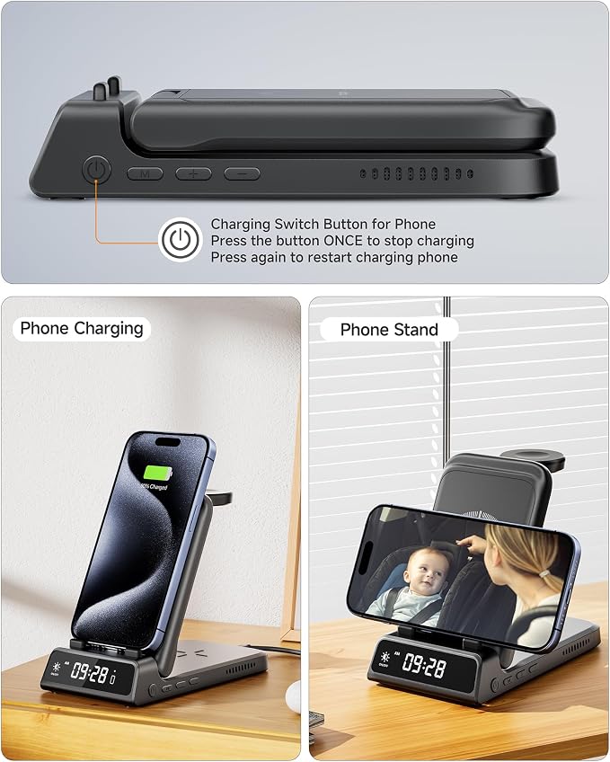 Charging Station for iPhone, SwanScout 703A, Wireless Charger for iPhone - Image 6