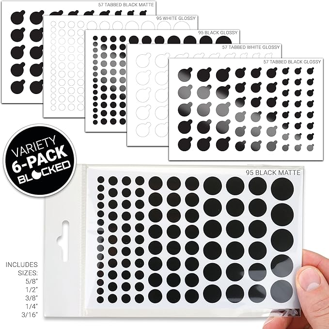 BLOCKED Stackable Webcam/Camera Vinyl Covers | 456 Low-Tack Restickable Webcam - Image 2