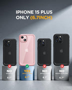 Miracase Glass Series Designed for iPhone 15 Plus Case 6.7', Full-Body Military - Image 2