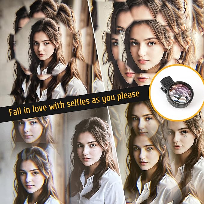 Kaleidoscope Prism Lens for iPhone & Android – Clip-On Multi Refraction Filter - Image 3