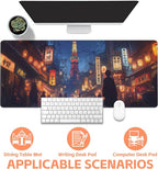 Mouse Pad Large Bustling Street in Tokyo Non-Slip Gaming Desk Mat - Image 4