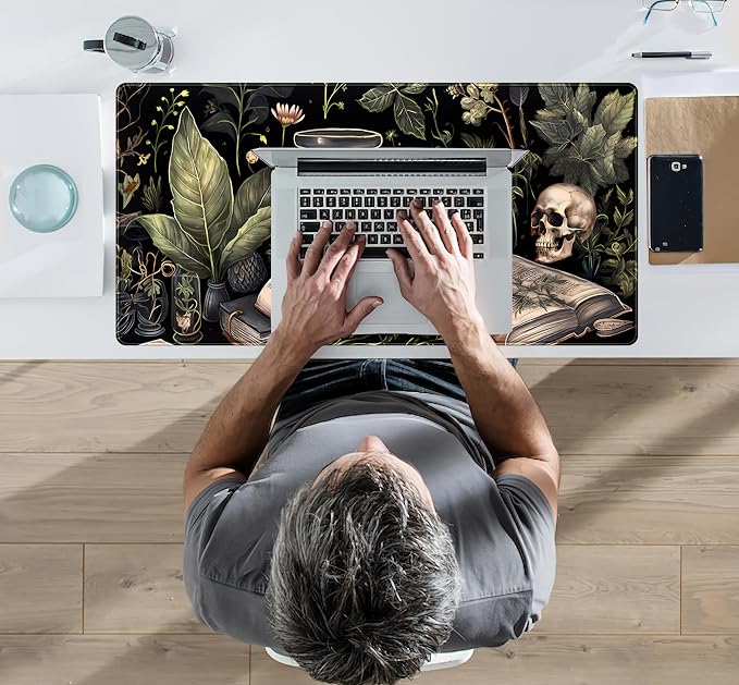 Cute Skull Desk Mat Dark Academia Desk Matt - Image 7