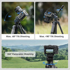 SmallRig CT-07 Aluminum Camera Tripod Stand, 63.4" Travel Tripod - Image 3