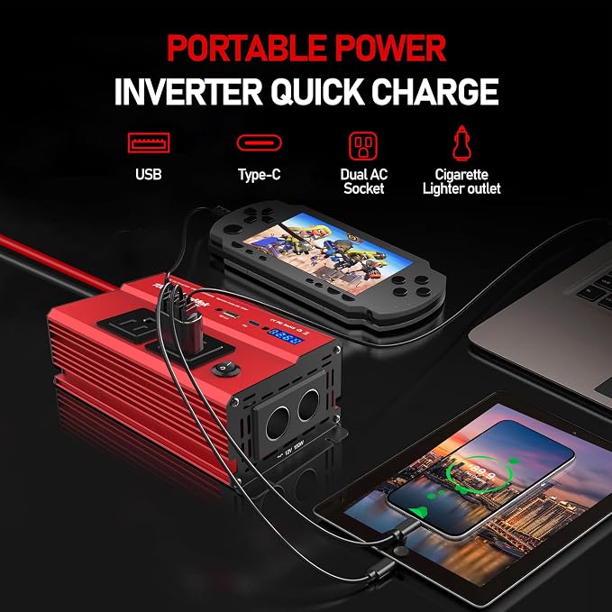 1000 Watt Power Inverters 12v to 110v - Image 3