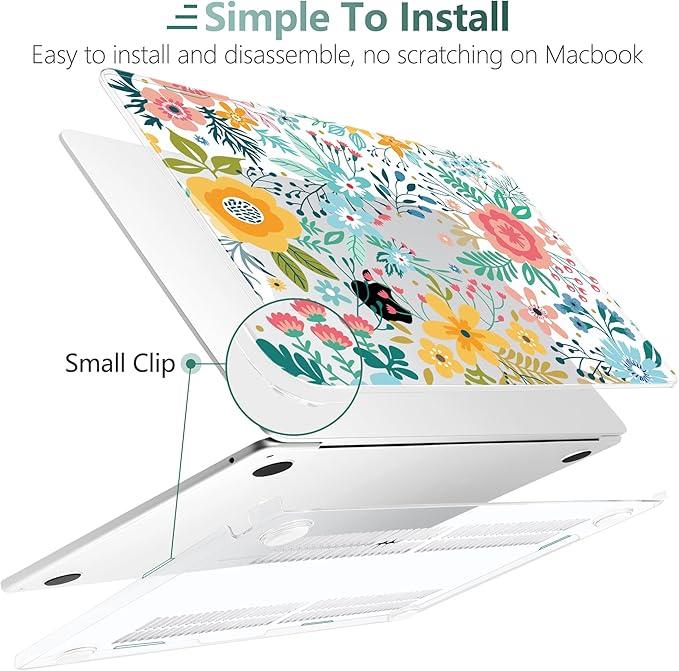 TWOLSKOO Compatible with M4 MacBook Air 15 inch Case 2025-2023 Released Model - Image 3