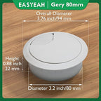 5 Pcs Desk Grommet 3-1/8" / 80 mm, Desk Cord Hole Cover, Cable Grommet ABS - Image 9