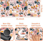 Mouse Pad Large Flowers and Leaves Non-Slip Game Desk Mat - Image 3