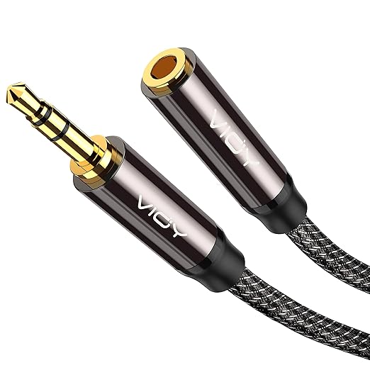 VIOY Headphone Extension Cable 6 FT, 3.5 mm Male to Female Stereo Audio Cable by VIOY