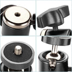 Neewer® Aluminum Alloy 360 Degree Rotating Swivel Mini Ball Head - Image 6