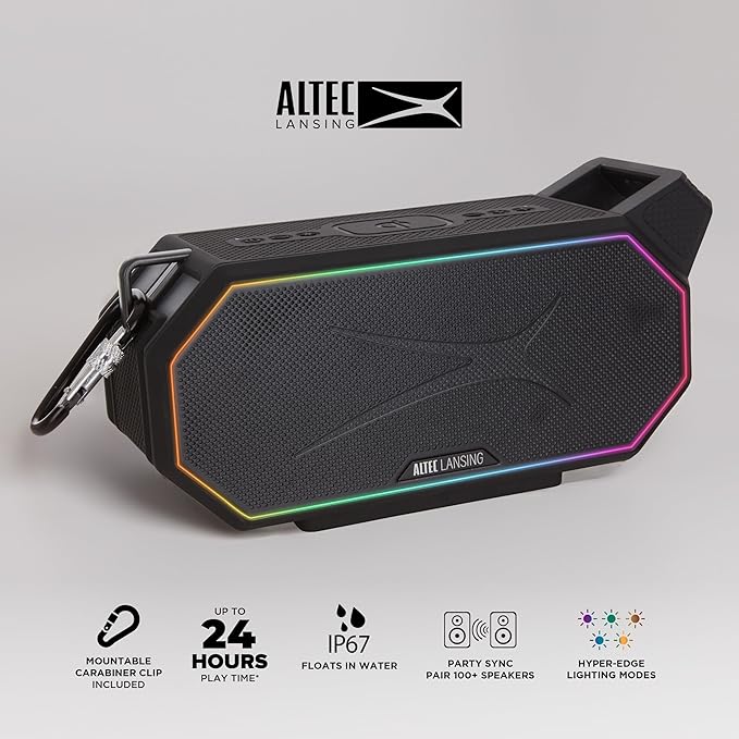 Altec Lansing Portable Bluetooth Speaker HYDRABOOM 2.0, 32W Output Power - Image 2