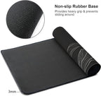 Black and White Mountain Large Mouse Pad, Gaming Keyboard Desk Pad, Extended - Image 4