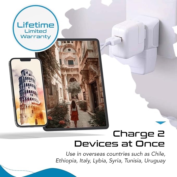 Ceptics Italy Travel Plug Adapter, Chile Plug Adapter - Image 8