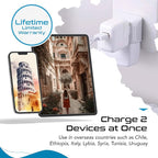 Ceptics Italy Travel Plug Adapter, Chile Plug Adapter - Image 8