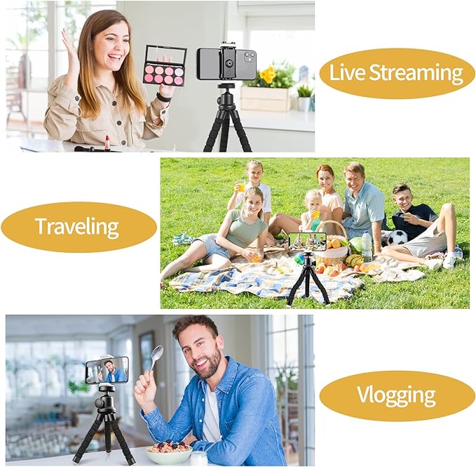 Sensyne Phone Tripod, Flexible Cell Phone Tripod - Image 2