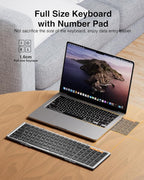 ProtoArc Foldable Bluetooth Keyboard, XK01 Full-Size Portable Keyboard - Image 5