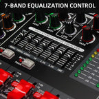 8 Channel Audio Mixer Professional Sound Mixing Board - Image 4