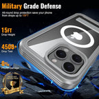 360° Protection Magnetic for iPhone 16 Pro Case Built-in 9H Privacy Screen - Image 5