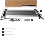 StarTech.com Horizontal Lacing Bar w/ 2 inch Offset at 75 Degrees- Server Rack - Image 5