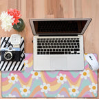 Large Mouse Pad Floral and Wavy Gaming Desk Pad Computer Keyboard Non-Slip - Image 6