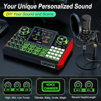 G9 Podcast Equipment Live Streaming Sound Card Audio Mixer Soundboard - Image 2