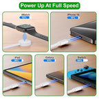 Upgraded 3 in 2 USB C Cable for Apple Watch Charger Travel USBC Multi Fast - Image 3