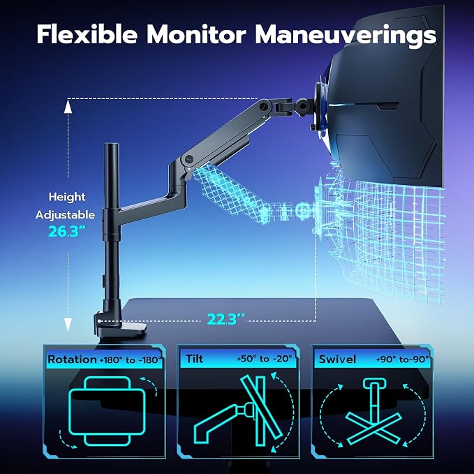 ARES WING Heavy-Duty Monitor Mount - Image 5