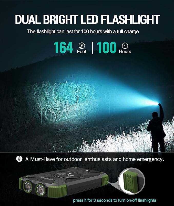 BLAVOR Solar Charger Power Bank 10, Portable Wireless Charger, 20W Fast - Image 7