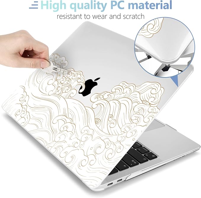 MEEgoodo for MacBook Air 13.3 inch Case 2021 2020 2019 2018 A2337 M1 A2179 A1932 - Image 3
