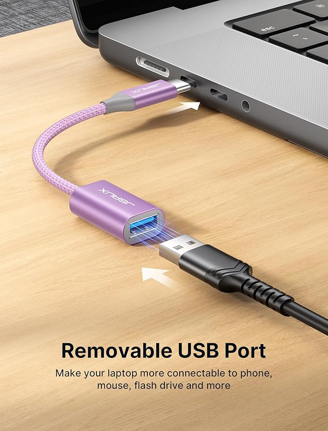 JSAUX USB C to USB 3.0 Adapter, USB C Male to USB Female OTG Cable Adapter - Image 3