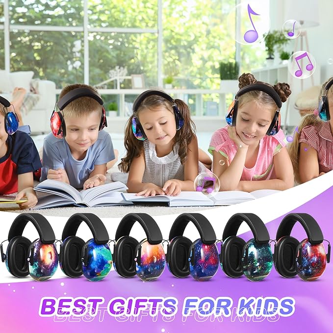 Amylove 12 Pcs Kids Ear Protection Noise Cancelling Headphones Ear Muffs Bulk - Image 5