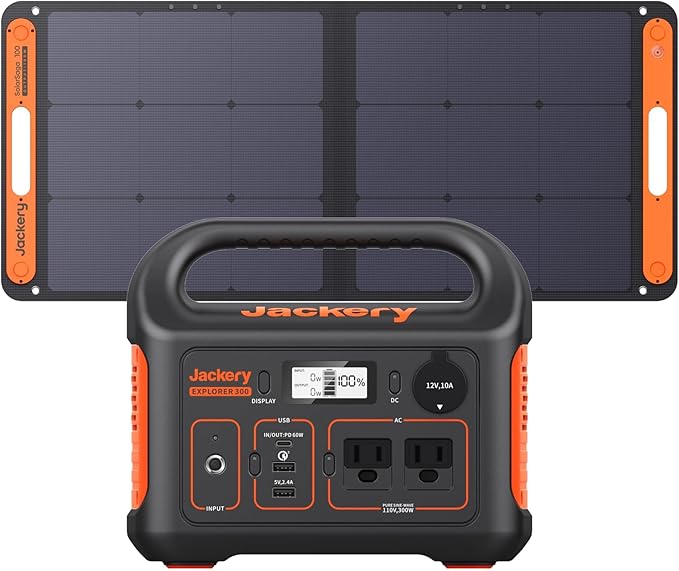 Jackery Solar Generator 300, 293Wh Backup Lithium Battery by JackeryInc