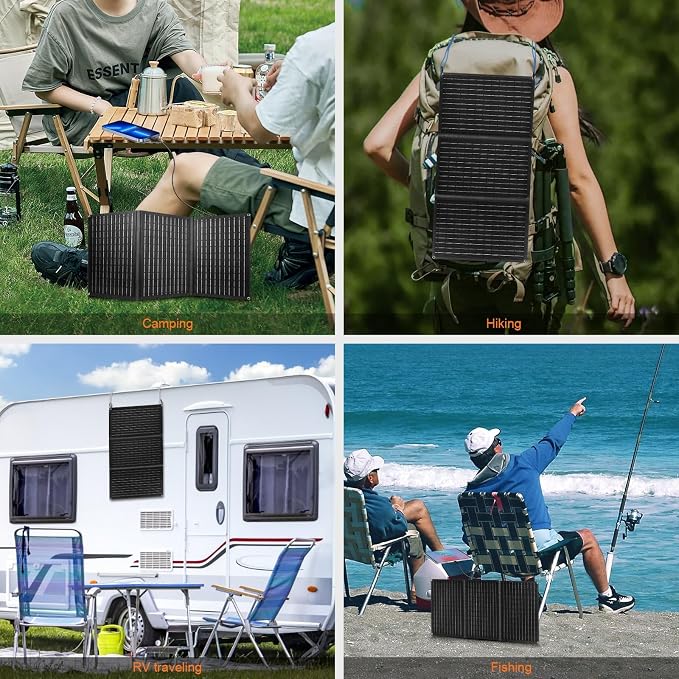 30W 100W 200W 400W Solar Panel, Portable Foldable Solar Panel Kit - Image 7