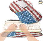2-in-1 Ergonomic Set, Wave Rise Keyboard Wrist Rest and Massage Bulge Slope by KUOSGM