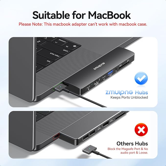 USB C Hub Adapter for MacBook Pro Air 2025-2016 Docking Station for MacBook M4 - Image 3