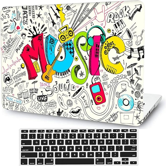 Creativity Music Laptop Shell Compatible by AMCJJ