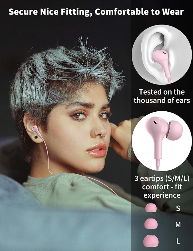 USB C Headphone for Samsung S26 S25 FE S24 A16 A17 Wired Earbuds Magnetic - Image 4