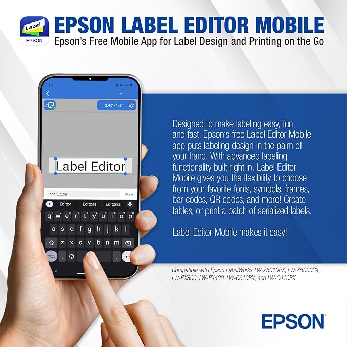 LABELWORKS Epson LW-PX800 Industrial Wireless Label Maker - Image 6