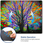 Spring Life Tree Custom Design Square Waterproof Non-Slip Rubber Base Mouse Pad - Image 6