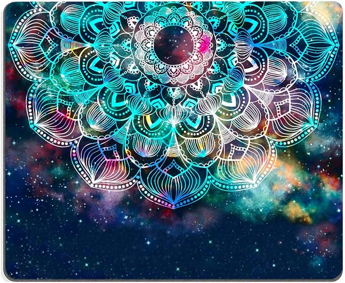 Redragon Galaxy Mandala Gaming Mouse Mat, Square Waterproof Rubber Base Mouse by EASTSMOOTH
