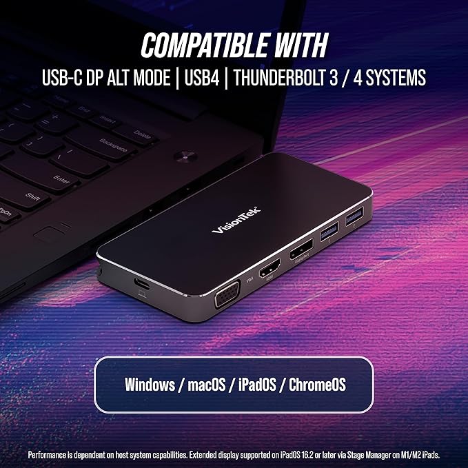 VisionTek VT200 Portable USB-C Dual Monitor Hub - Image 5
