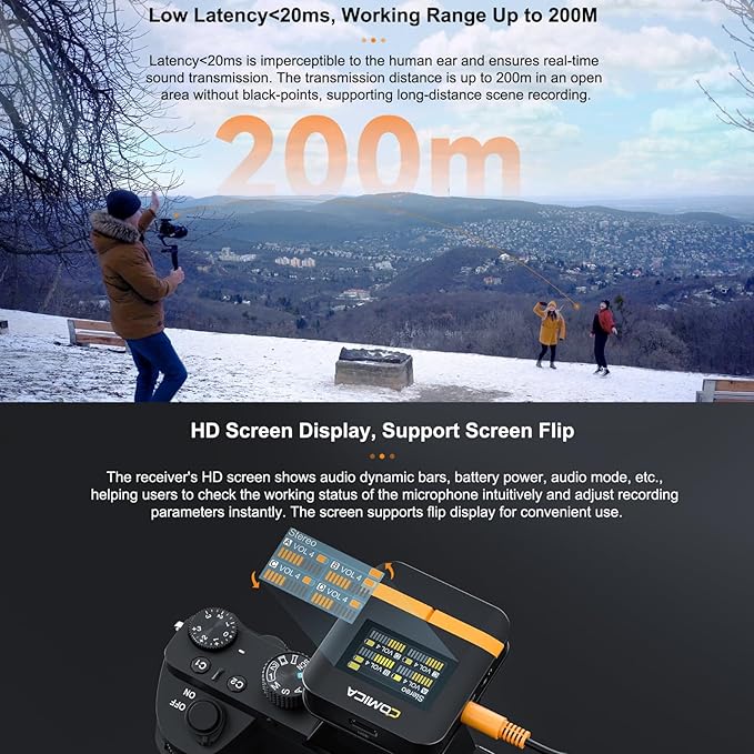 comica Vimo Q Four-Channel Mini Wireless Lavalier Microphone System - Image 4