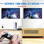 J-Tech Digital HDMI Splitter 1 in 2 Out 4K@60Hz, 1x2 HDMI Splitter - Image 2